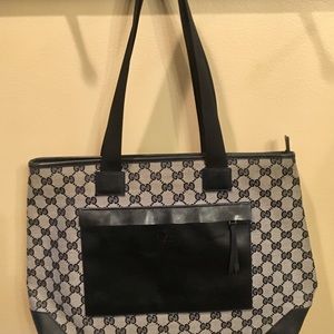 Gucci GG monogram canvas shoulder bag/tote